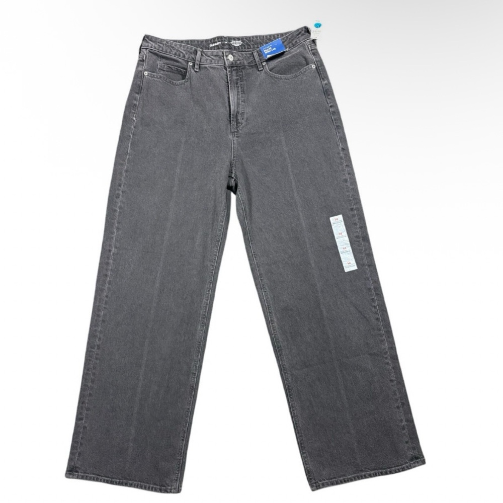 Old Navy Wide-Leg Jeans in Washed Charcoal
